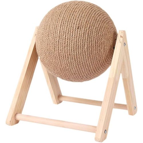 Arbre À Chat Pour Chat, Griffoir, Gratter Du Conseil D'administration, Le Lapin Jouets En Bois Et Sisal, De Rayer De La Balle, Lapin Toy, Conseil De Sisal, La Rotation De Lapin Jouets, Tournant En Bois D'ordinateur Portable