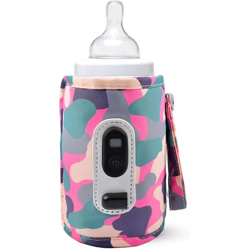 Chauffe-Biberon Usb Coloré, Chauffe-Biberon Portable Avec 5 Réglages De Température, Chauffe-Lait Et Chauffe-Plats Pour Bébé