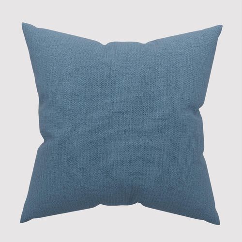 Coussin Décoratif 45x45 Cm Eclipse Bleu Canard, Par Soleil D'ocre