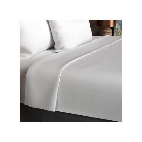 Drap Plat En Coton 57 Fils 260x300 Cm Uni Blanc, Par Soleil D'ocre