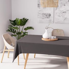 Nappe Anti-Tâches Rectangle 140x240 Cm Alix Anthracite, Par Soleil D'ocre