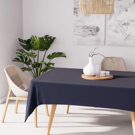 Nappe Anti-Tâches Rectangle 140x240 Cm Alix Bleu Jean, Par Soleil D'ocre