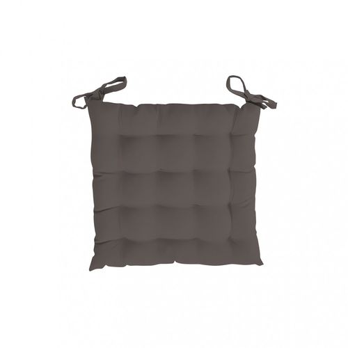 Dessus De Chaise Capitonné 40x40x5 Cm Alix Moka, Par Soleil D'ocre