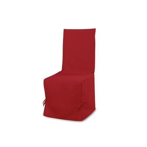 Housse De Chaise En Coton Panama Rouge