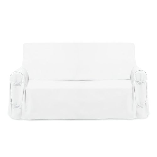 Housse De Canapé En Coton Panama Blanc