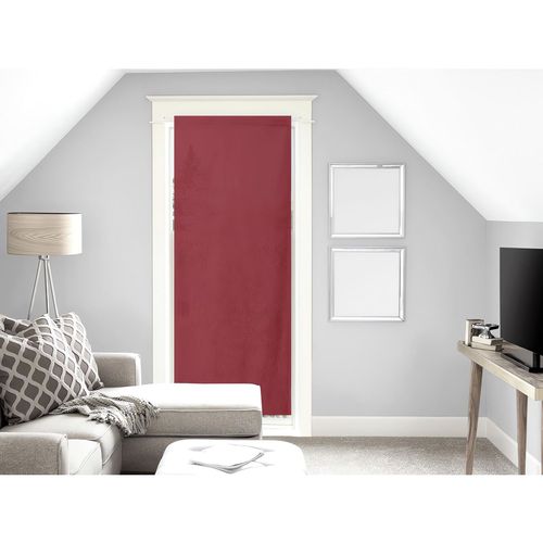 Voile Pour Porte Fenêtre En Coton 70x200 Cm Panama Rouge, Par Soleil D'ocre