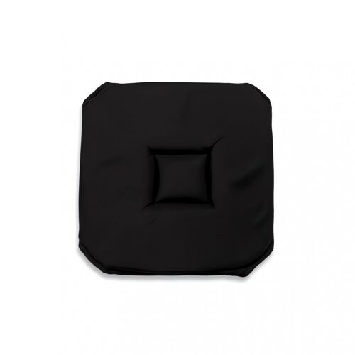 Dessus De Chaise Gobelin 40x40x3 Cm Alix Noir, Par Soleil D'ocre