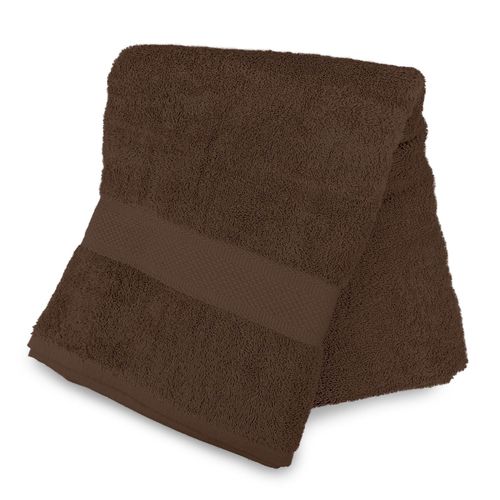 Drap De Bain En Coton 500 Gr/M2 100x140 Cm Lagune Brun, Par Soleil D'ocre