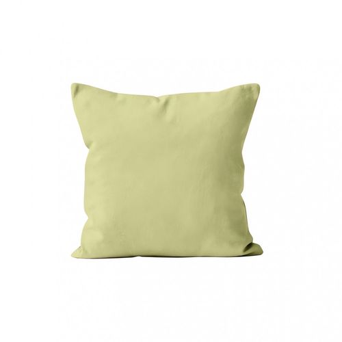 Coussin Déhoussable 60x60 Cm Alix Vert Citron, Par Soleil D'ocre