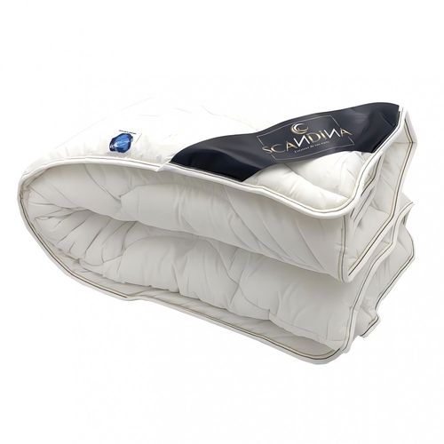 Couette Blanche 240x220 Cm Coton Bio, Par Scandina. Fabrication Française.