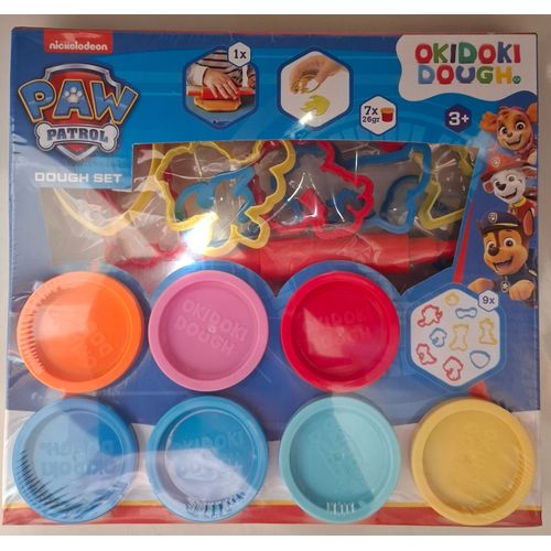 Pat Patrouille - Coffret pate à modeler - 7 pots + 9 formes + 1 outil