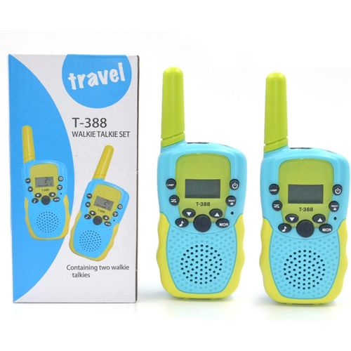 Lot de 2 talkies-walkies à piles pour enfants avec 22 canaux
