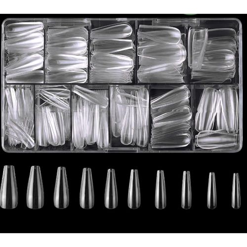 500/Boîte De Patchs Pour Faux Ongles Transparents, Rehausseurs D'ongles Transparents 