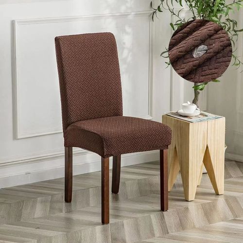 Housse De Chaise De Salle À Manger Rétractable Et Lavable Imperméable