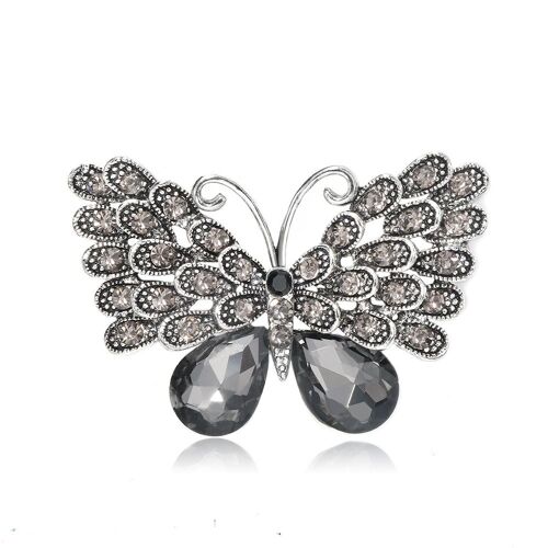 Broche Papillon Vintage Vent Grand Papillon Broche Boutonnière Fleurs Minimalistes Vêtements Accessoires