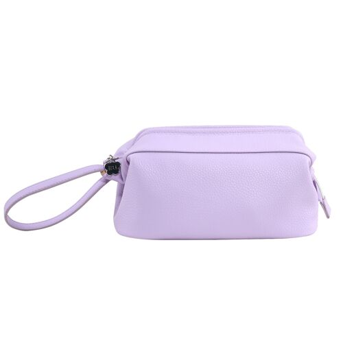 Cloud Cosmetic Bag Women's Large Capacity Portable Travel Toilet Bag PU Sac de rangement étanche (Violet)