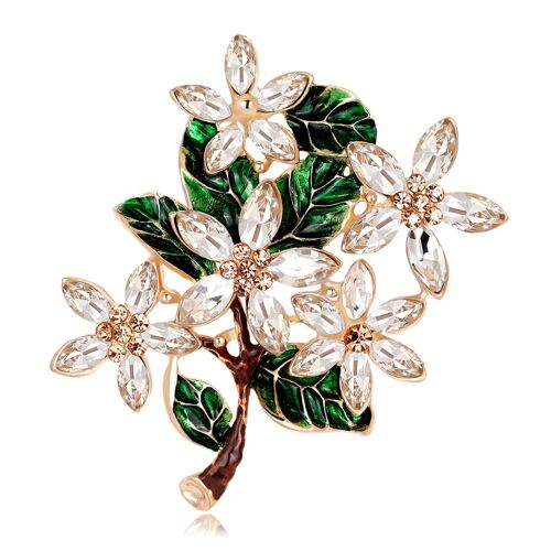 Broches De Fleurs Vintage, Broches De Feuilles Vertes De Mode, Broches De Boutique, Cadeaux De Vacances