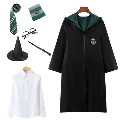 Ensemble De Robe Magique Harry Potter - Costume Serpentard Sept Pièces