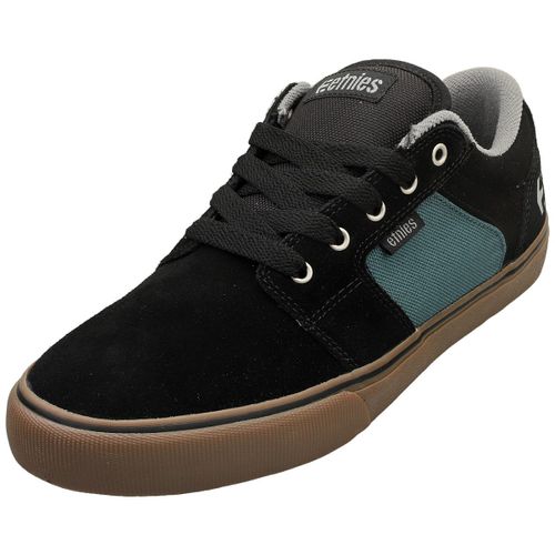 Chaussures Etnies Barge Ls Noir Bleu Foncé Baskets Skate