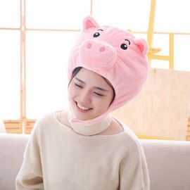 Chapeau De Vacances Rose Mignon Couvre-Chef De Cochon En Peluche Chapeau De Cochon Couvre-Chef En Peluche Accessoires Photo