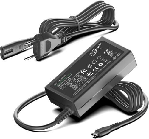 acdsgd-HKY Chargeur 65W USB C Ordinateur Portable pour XGIMI MoGo 2 Pro 1080P projecteur Portable câble d'alimentation MoGo 2 série XK04T ¿ XK03T XGIMI MoGo 2 Adaptateur d'alimentation pour projecteur