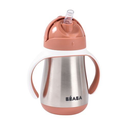 Tasse Paille Inox 250ml Terracotta - Terracotta