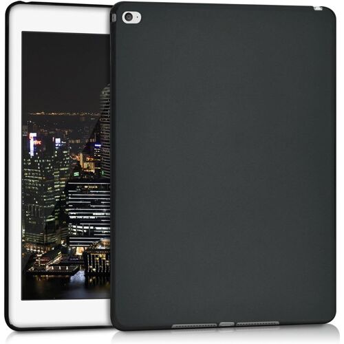 ELVORIX-Coque Compatible avec Apple iPad Air 2 - Coque Housse protectrice pour téléphone en Silicone Noir Mat