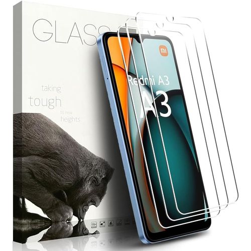 [3 Pieces] Tempered Glass Screen Protector Film For Xiaomi Redmi A3/A3x 6.71 Inches 9h Hd Anti-Scratch Anti-Bubble