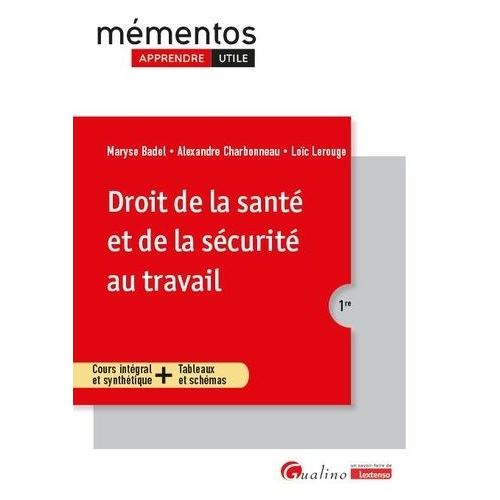 Droit De La Santé Et De La Sécurité Au Travail