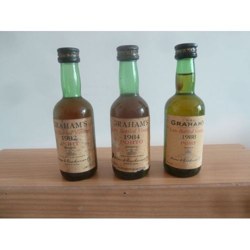 3 Mignonettes Porto Graham'S Millésimé : 1982 - 1984 - 1988