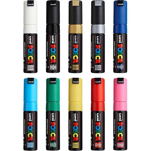 Uni Pc-8k Lot De 10 Marqueurs De Peinture