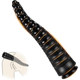 Plug Anal Gode Extra Large Avec Ventouse Pour La Masturbation Mains Libres,Gode Anal Avec Rainures 7 Cm Diamètre Plug Anal Extra Large Anus Sex Toy Pour Adultes