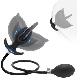 Plug Anal Gonflable En Silicone En Forme De Fleur Dilatateur Anal Extra Large Pour La Dilatation Et La Stimulation Anale Sex Toy Pour Couples