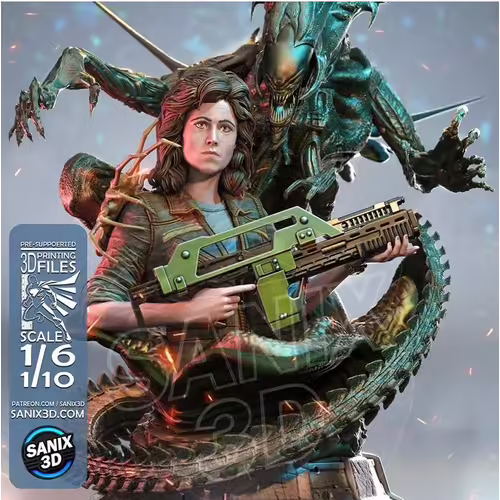 Ellen Ripley Scale 1/10  18 Cm ( 7¿)