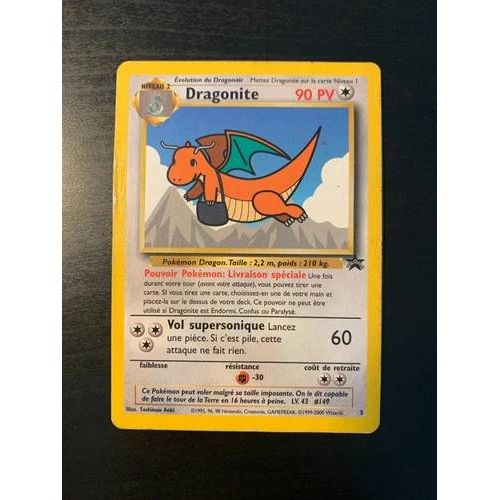 Carte Pokémon Dragonite 5 Promo Wizards Black Star Fr
