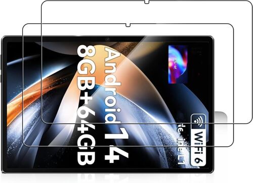 KAL-Hotlight C10 Lot De 2 Protections D'Écran En Verre Trempé Pour Tablette Android 10" Haute Transparence Résistant Aux Rayures Anti-Traces De Doigts