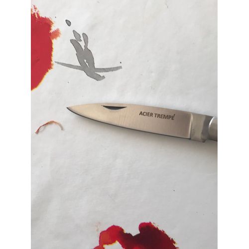 Couteau « Vendetta » Manche En Os Véritable 