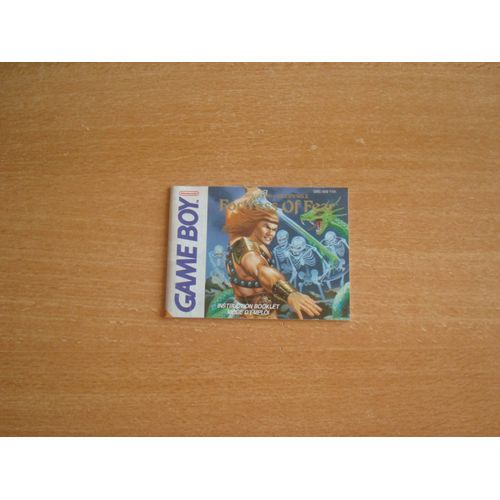 Notice Fortress Of Fear (Game Boy)
