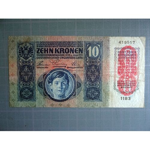 Billet 10 Kronen 1915 Empire D'Autriche