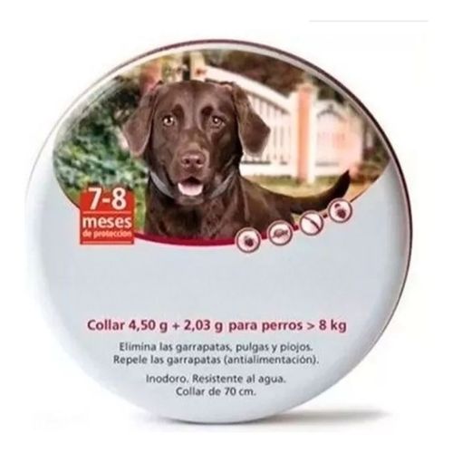 Collier Anti-Puces Longue Durée Pour Chiens De Plus De 8 Kg