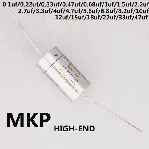 Condensateur MKP argenté à fil,condensateur diviseur de fréquence non polaire,0.1uf,2.2uf,3.3uf,4.7uf,5.6uf,6.8uf,47uf,tous ont - Type 400V-0.33uf