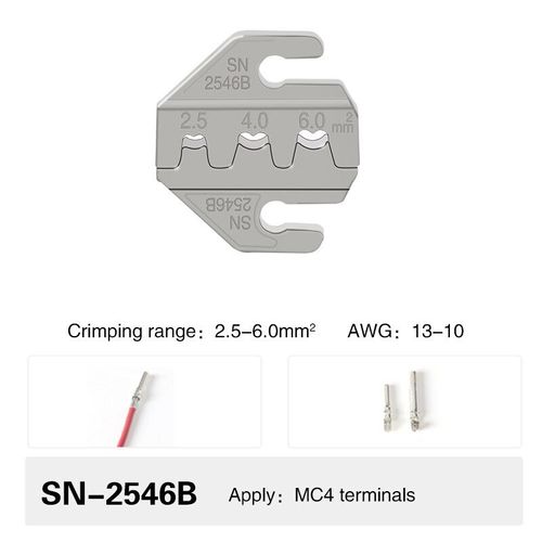 Jeu de pinces à sertir,mâchoires à fente de 4mm,SN-48BS/58B/02C/2546B/2549/06/X6/06WF/03H,utilisées pour les bornes de sertissage -SN-2546B