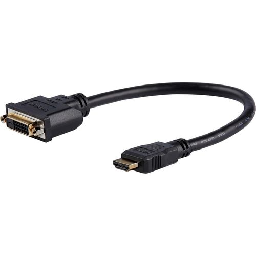 Startech.Com Adaptateur Hdmi Vers Dvi, Câble Displayport, Convertisseur Mobile Avec Connecteur Hdmi Mâle Et Connecteur Dvi Femelle, Câble De Connexion Au Format Dongle, Câble De 20Cm (Hddvim[Z594]