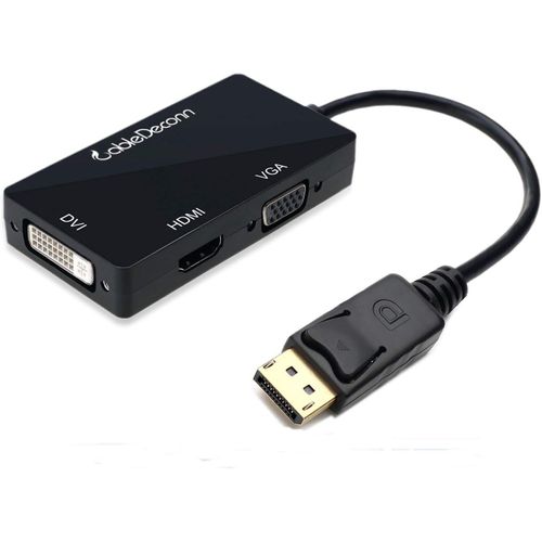 Câble convertisseur DisplayPort DP vers HDMI/DVI/VGA mâle vers Femelle