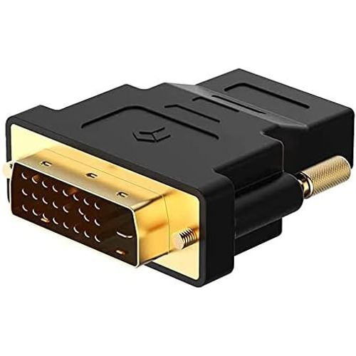 - Adaptateur Dvi - Hdmi, Bidirectionnel Dvi-D Mâle Hdmi Femelle Avec Connecteurs Plaqués Or[Z807]