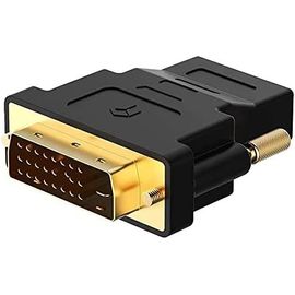 - Adaptateur Dvi - Hdmi, Bidirectionnel Dvi-D Mâle Hdmi Femelle Avec Connecteurs Plaqués Or[Z807]