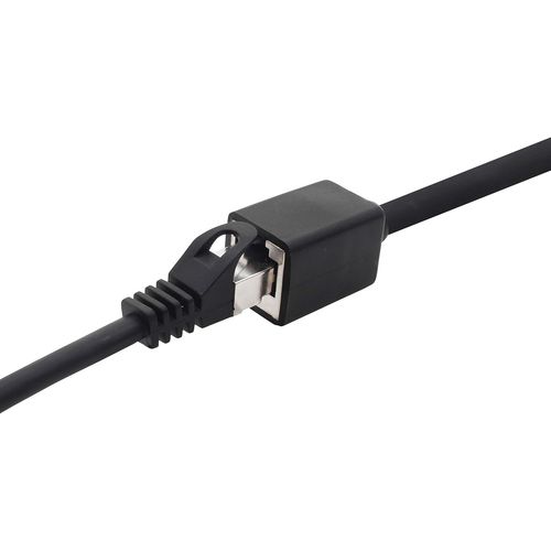 GUEB-677569 Adaptateur D'Extension Cat7 Cat.7-3,0 M - Câble Ethernet Câble Réseau Lankabel Câble Brut 10 Gb/S Avec Prise (Rj45) Cat6A 1 Pièce - Noir