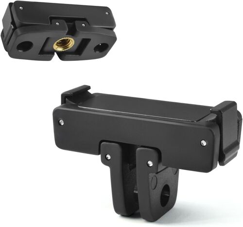 Adaptateur magnétique pour caméra d'action Osmo Action 4/Action 3/Action 2 Adaptateur à libération Rapide avec Adaptateur de Connexion Extension Base Accessoires