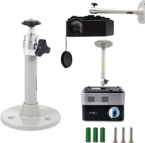 SJZG-Support De Plafond Videoprojecteur,Universel Support De Mini Projecteur Mural Au Plafond,Support De Projecteur Plafond,Convient Pour Les Petits Projecteurs,Portant 5Kg