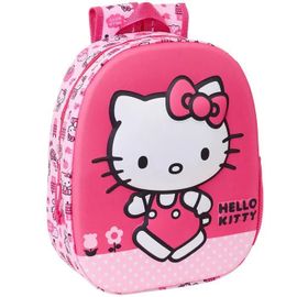 Sac à dos Hello Kitty Rose 3D 33 CM Maternelle
